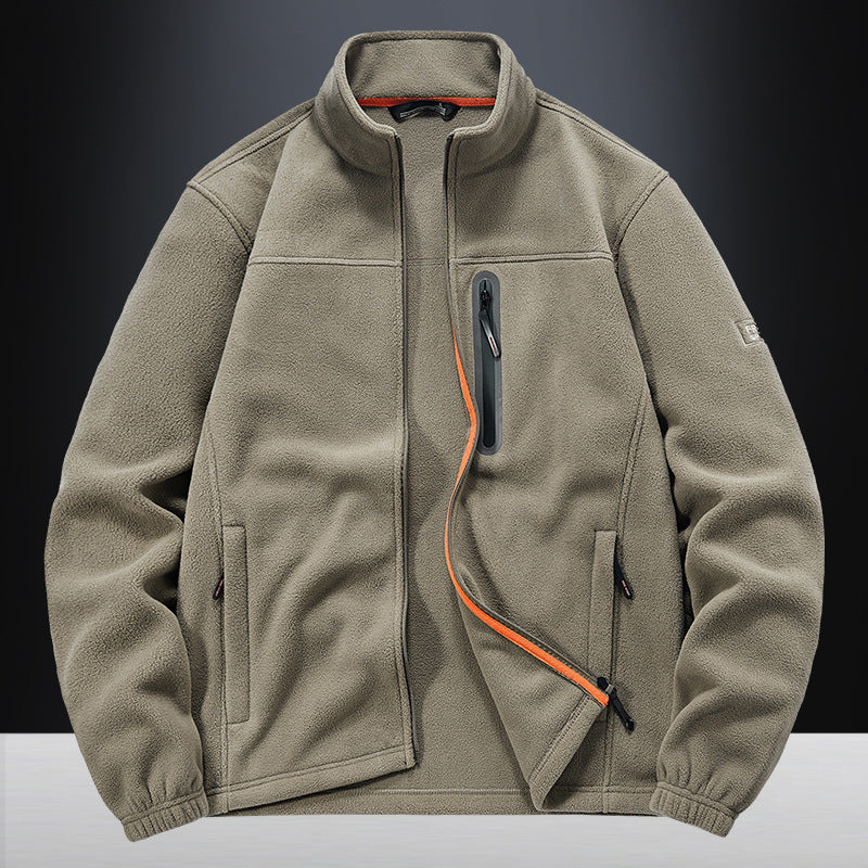 Herren technische Fleecejacke mit Polarstruktur, wasserabweisender Brusttasche und elastischen Bündchen Nord Taschen