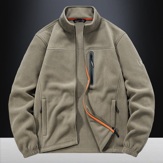 Herren technische Fleecejacke mit Polarstruktur, wasserabweisender Brusttasche und elastischen Bündchen Nord Taschen