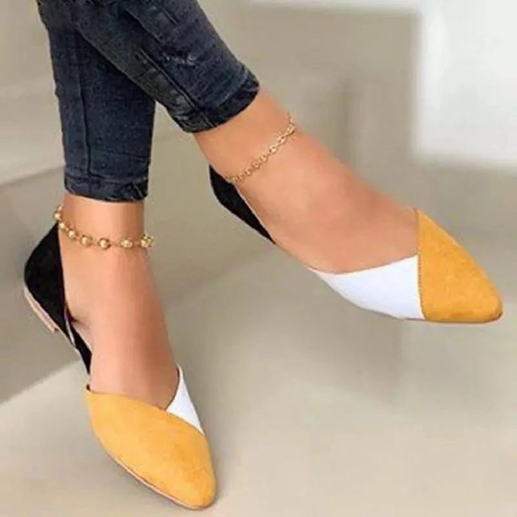 Damen Ballerinas im modernen Farbblockdesign Nord Taschen