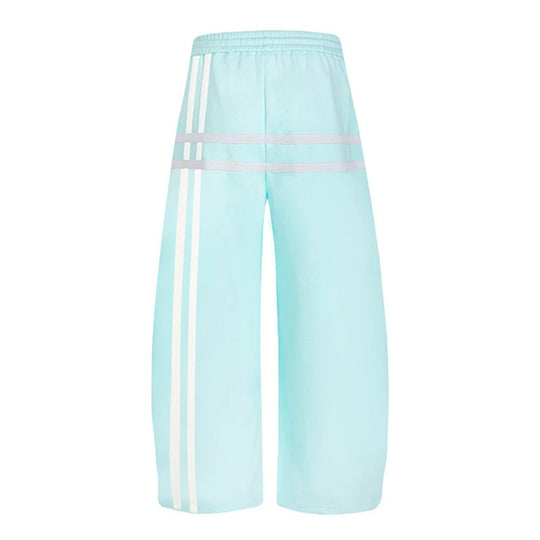 Damen Weite Culotte‑Sweathose im Palazzo‑Stil mit Komfortbund, Kordelzug und dekorativer Taillenbahn Nord Taschen