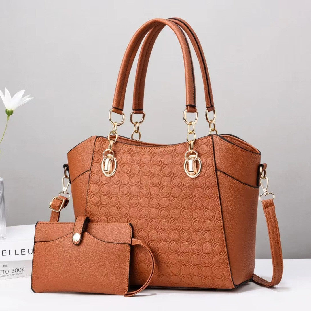 Damen elegante Handtasche mit praktischem Mini-Portemonnaie Nord Taschen