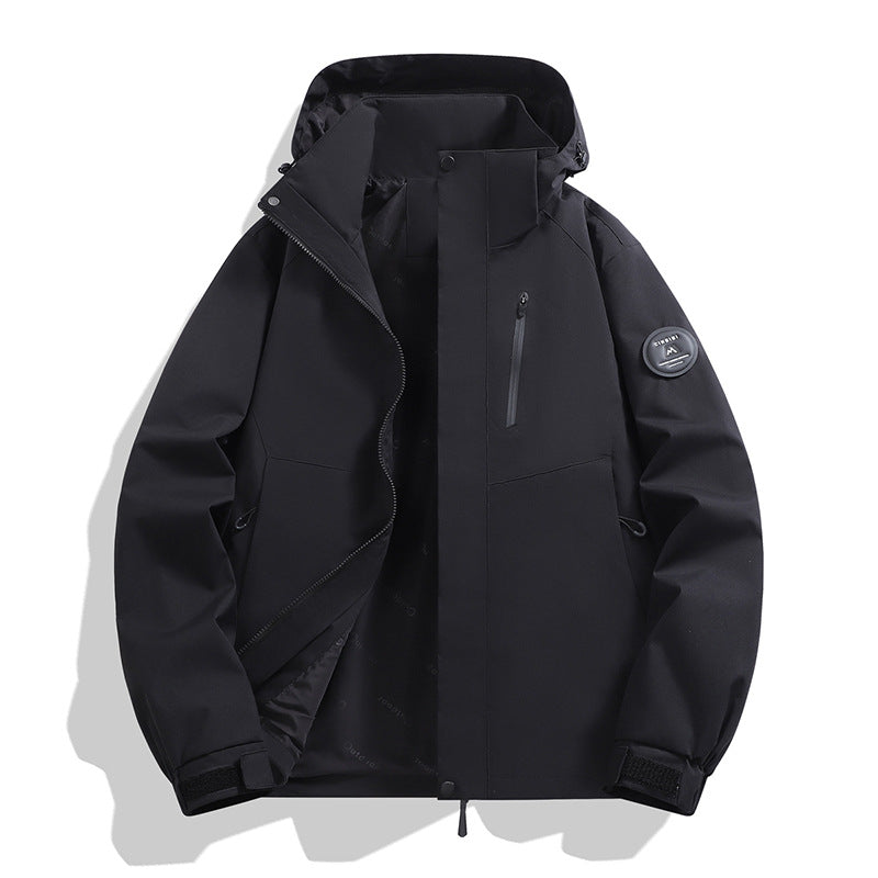Herren Softshell-Outdoorparka mit technischer Membran, verschweißten Nähten und wasserdichten Reißverschlüssen Nord Taschen