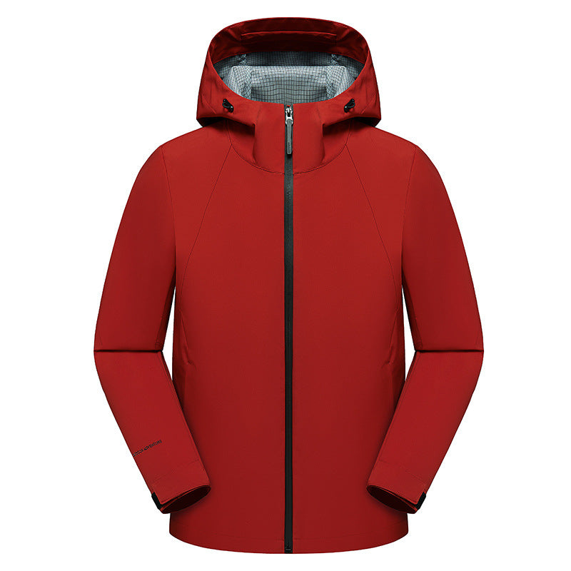 Herren dreilagige Softshell-Kapuzenjacke mit nahtversiegelter Wetterschutzmembran und ergonomischem Schnitt Nord Taschen