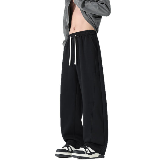 Herren Extraweite Sweatpants im Palazzo‑Look mit Tunnelzugbund und Seitentaschen Nord Taschen