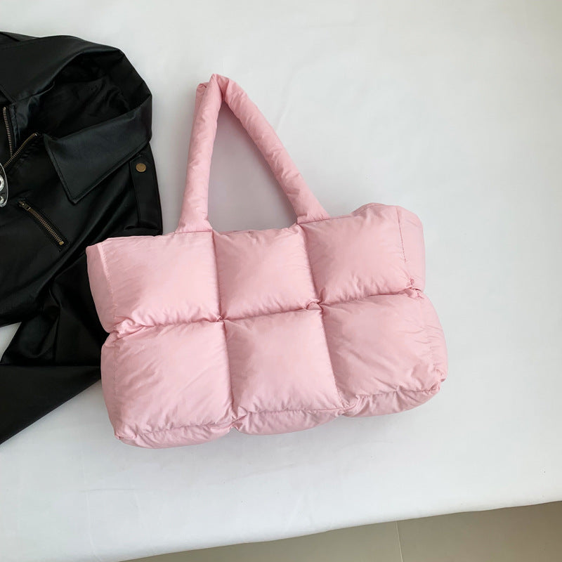 Damen PU Leder Shopper Tasche mit ergonomischem Tragegriff und moderner Steppung Nord Taschen