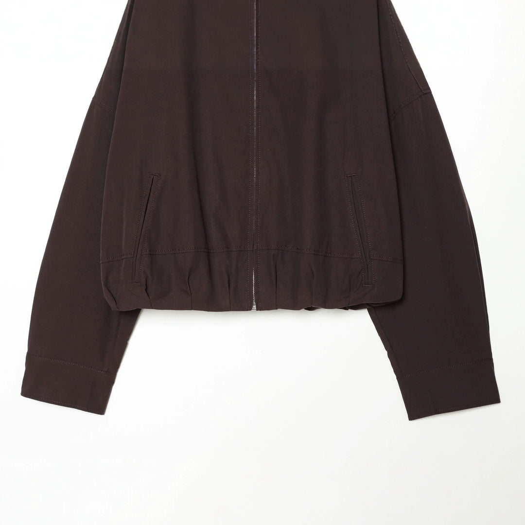 Damen utilitaristische Kurzjacke mit Reißverschluss und Hemdkragen Nord Taschen