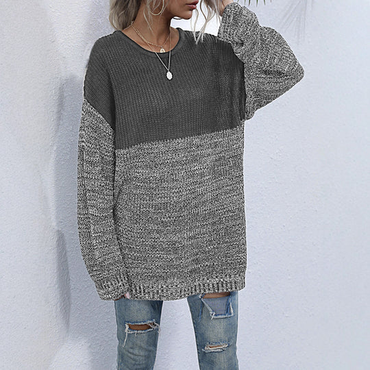 Damen Stilvoller Strickpullover mit luxuriösen Texturen Nord Taschen