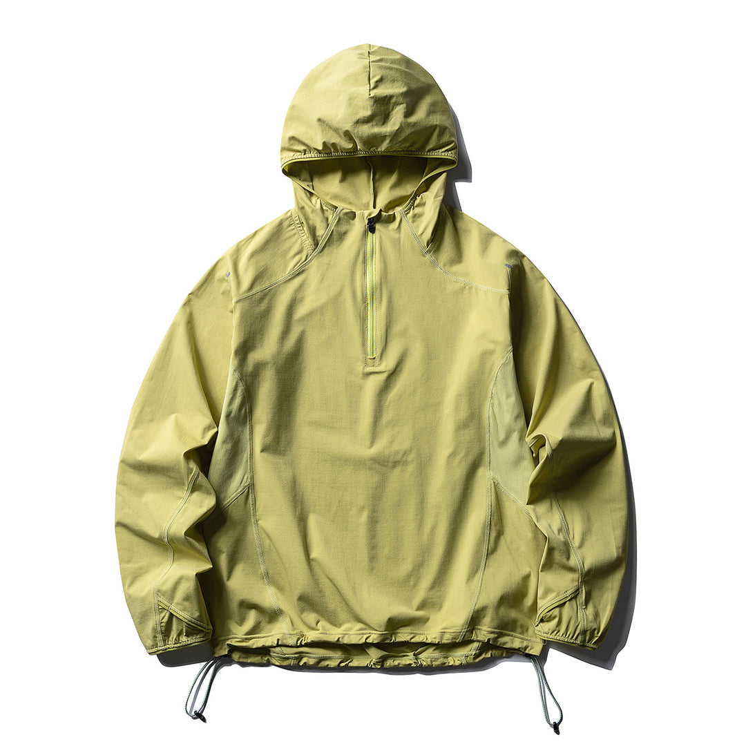 Unisex Atmungsaktiver Half-Zip-Kapuzenanorak mit Tunnelzugsaum und Flatlock‑Nähten Nord Taschen