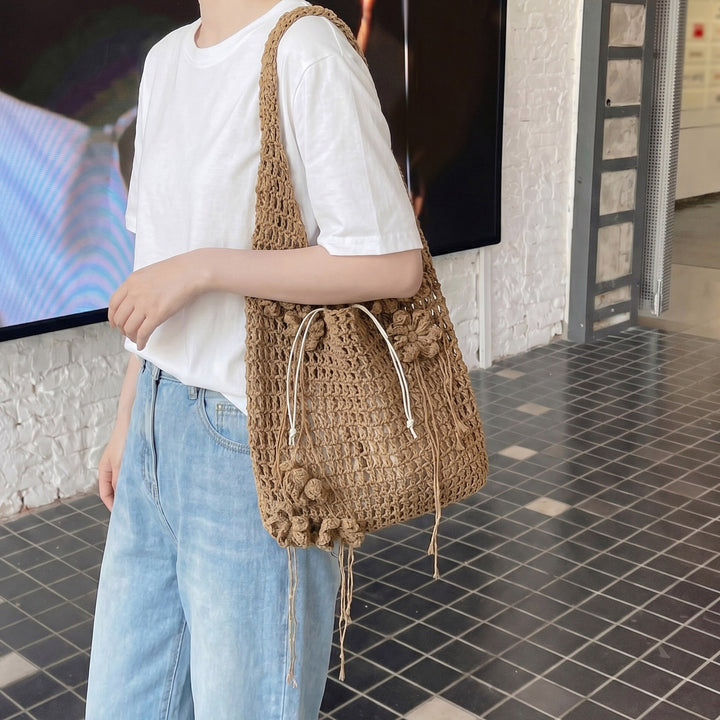 Damen gehäkelte Umhängetasche mit verspieltem Design Nord Taschen