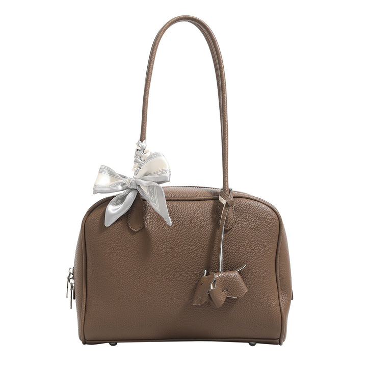 Damen Handtasche mit elegantem Schleifen-Detail und strukturiertem Kunstleder Nord Taschen
