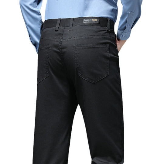 Herren Stretch-Chinohose mit geradem Schnitt und Bügelfalte Nord Taschen