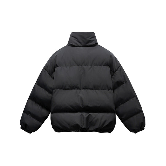 Unisex Kurzboxy wattierte Isolationsjacke mit extra hohem Stehkragen und kariertem Innenfutter Nord Taschen