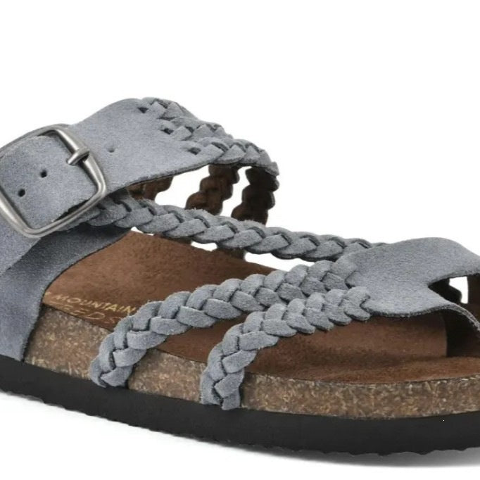 Damen Riemchen-Sandalen mit geflochtenem Design und verstellbarem Riemen