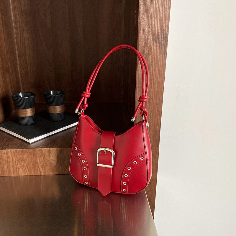 Damen Hobo-Handtasche mit stylishen Details und verstellbarem Tragegurt Nord Taschen