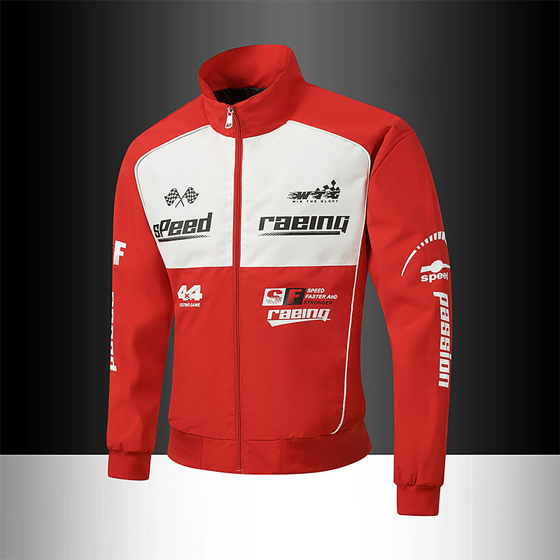 Herren Rennsport-Trackjacke im Retro-Motorsport-Stil Nord Taschen