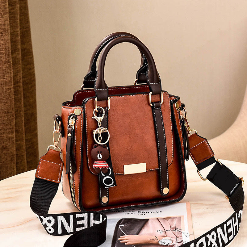 Damen elegante Schultertasche mit abnehmbarem Tragegurt Nord Taschen