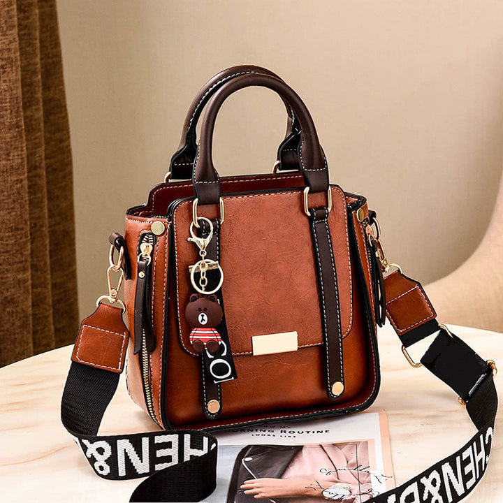 Damen elegante Schultertasche mit abnehmbarem Tragegurt Nord Taschen