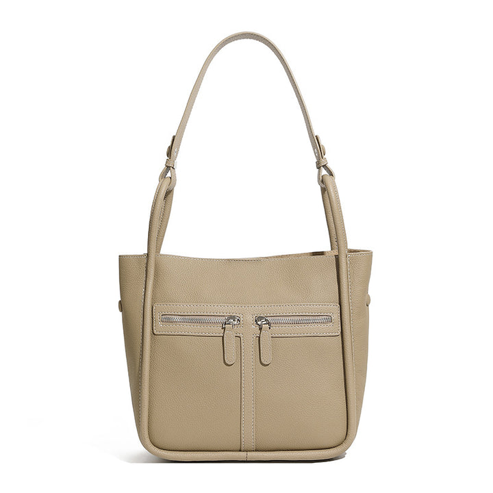 Damen Schultertasche mit zwei praktischen Reißverschlussfächern Nord Taschen