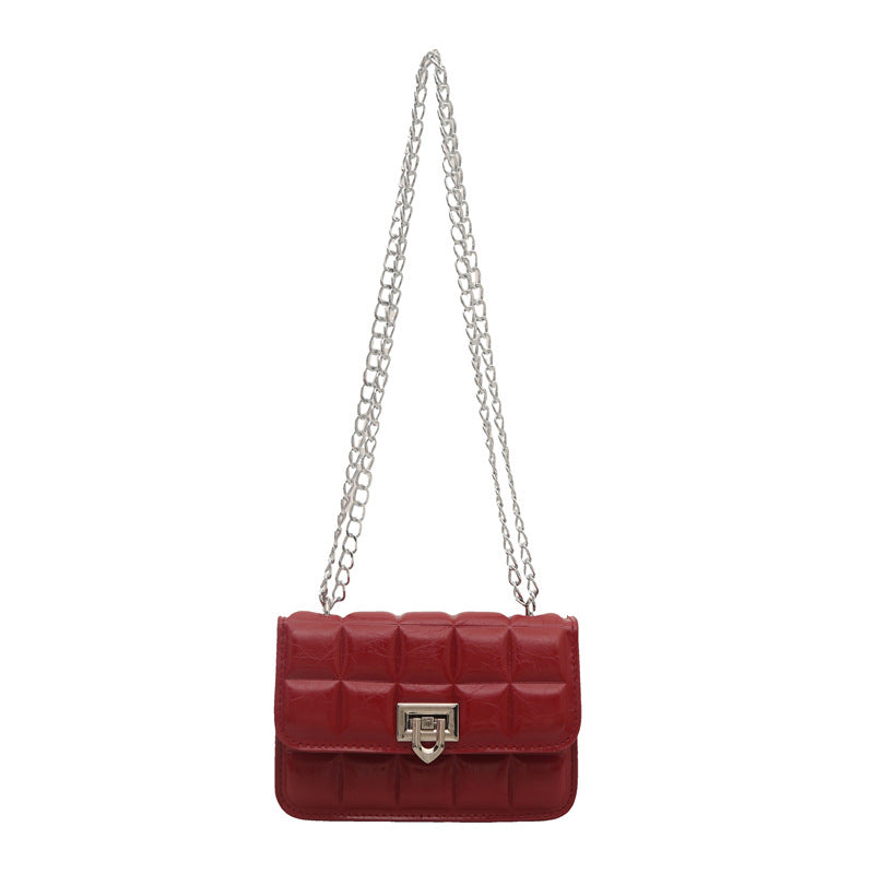 Damen elegante Umhängetasche mit glänzender Kettenverzierung Nord Taschen