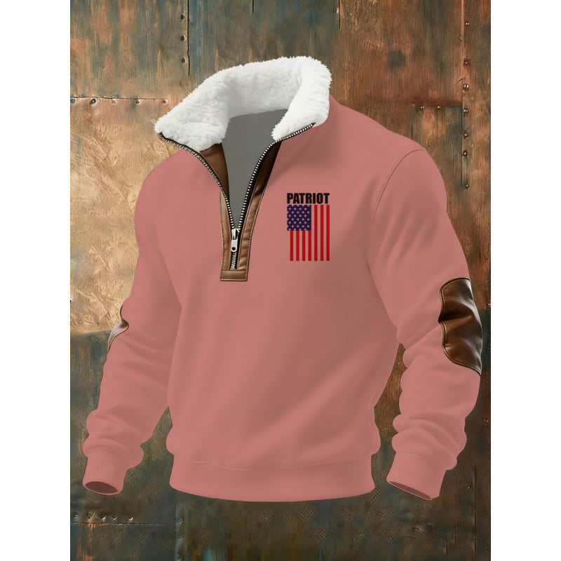 Herren Klassischer Kapuzenpullover mit Fleece-Detail Nord Taschen