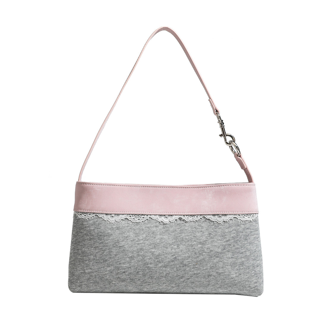 Damen Umhängetasche mit femininem Spitzenakzent und feinem Kunstleder Nord Taschen