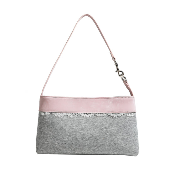 Damen Umhängetasche mit femininem Spitzenakzent und feinem Kunstleder Nord Taschen