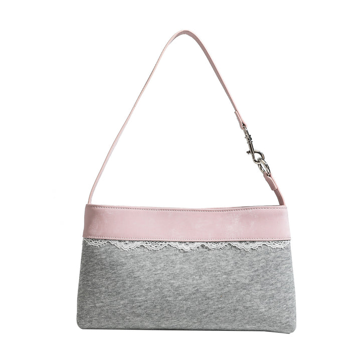 Damen Umhängetasche mit femininem Spitzenakzent und feinem Kunstleder Nord Taschen