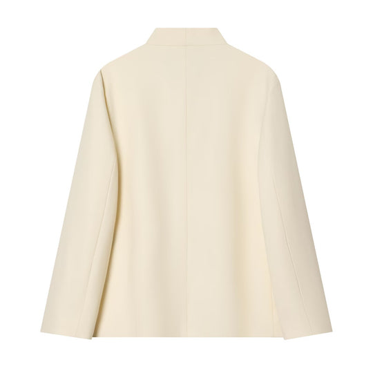 Damen Zweiteiliges Anzugs-Set mit Oversize-Longblazer und High-Waist Bundfaltenhose Nord Taschen