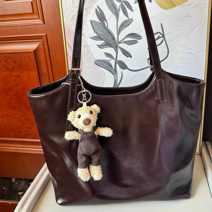 Damen Tote Tasche mit hochwertiger Glanzoberfläche und verstellbarem Trageriemen Nord Taschen