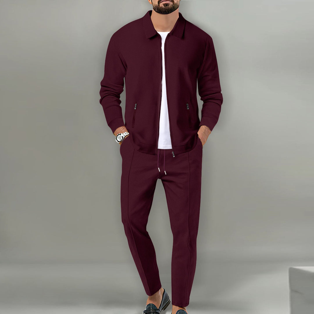 Herren sportliches Komplettset mit eleganter Oberjacke