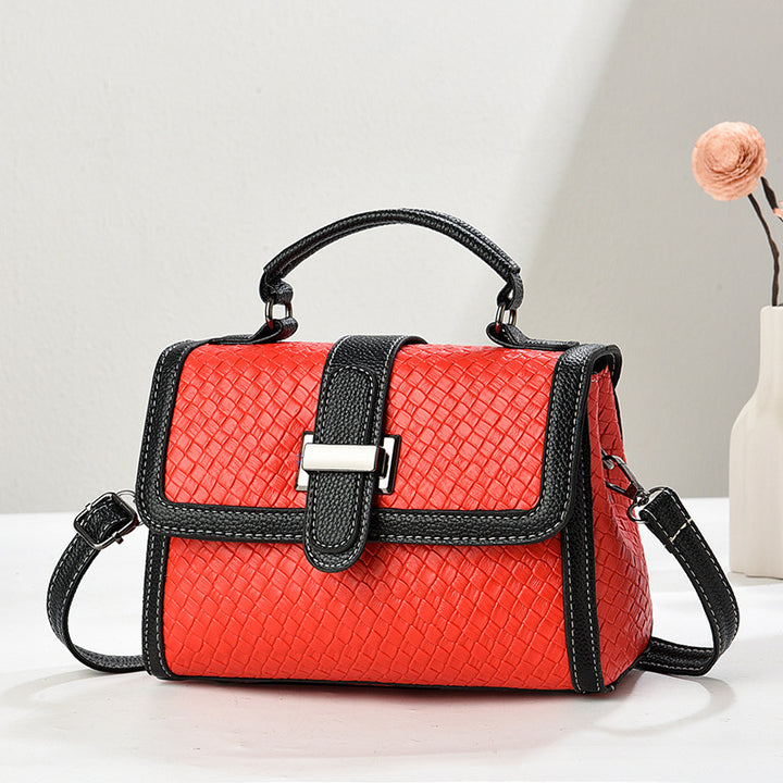Damen stilvolle Handtasche mit geflochtenem Design und abnehmbarem Schulterriemen Nord Taschen