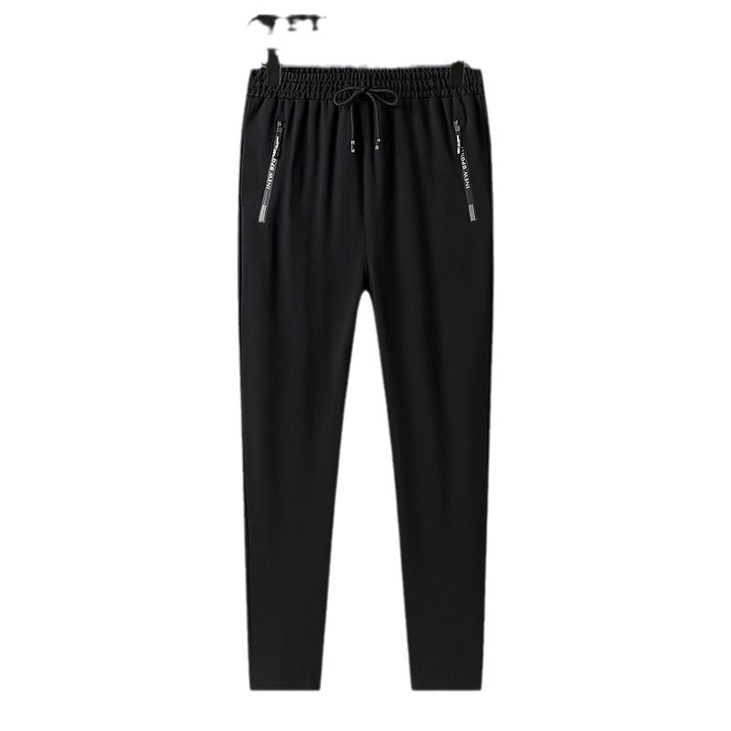 Herren Leichte Performance-Jogginghose mit elastischem Bund Reißverschlusstaschen und schlankem Schnitt Nord Taschen