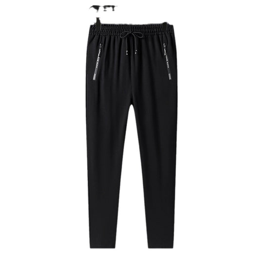 Herren Leichte Performance-Jogginghose mit elastischem Bund Reißverschlusstaschen und schlankem Schnitt Nord Taschen