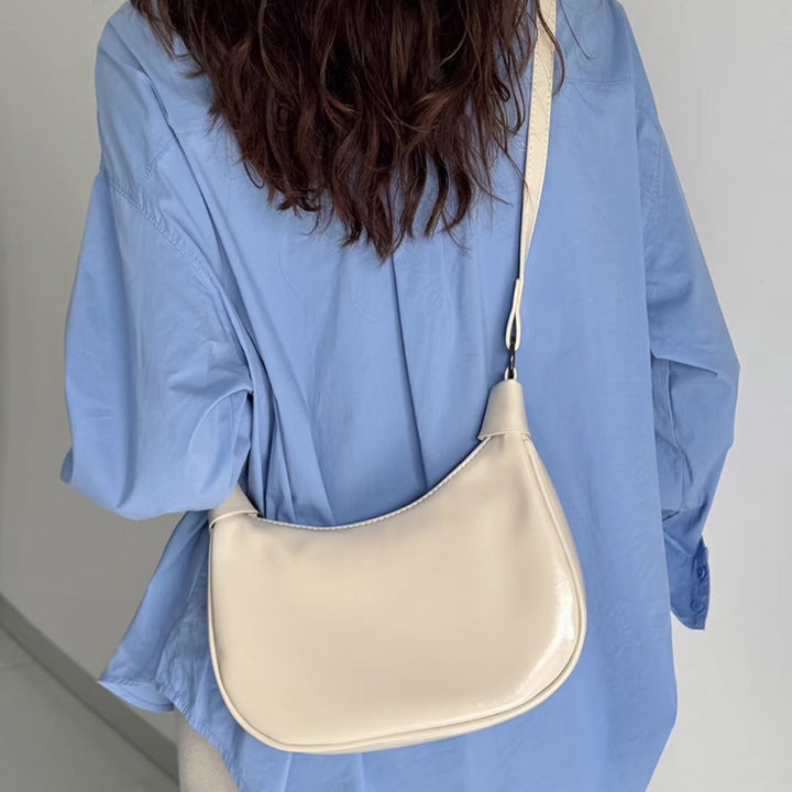 Damen Schultertasche mit elegantem Faltendesign und verstellbarem Schulterriemen Nord Taschen