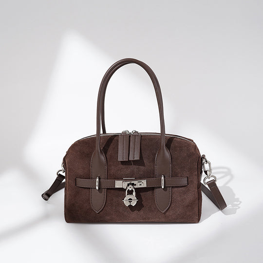 Damen modische Handtasche aus feinem Wildleder mit verstellbarem Schulterriemen Nord Taschen