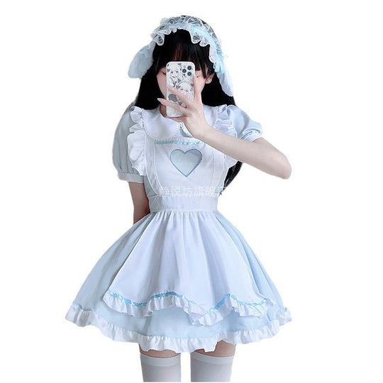 Damen verspieltes Kostümkleid im Lolita-Stil mit Rüschendetails und Kräuseln Nord Taschen