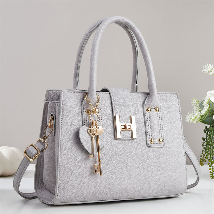 Damen elegante Handtasche mit strukturiertem Obermaterial Nord Taschen
