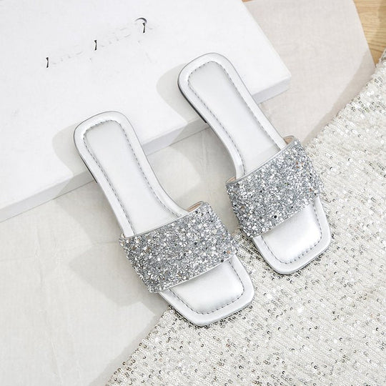 Damen elegante Strass-Pantoletten Nord Taschen