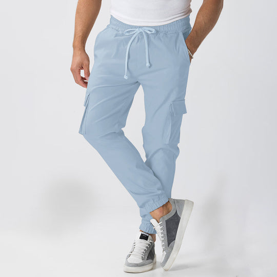 Herren Cargo-Jogginghose im Relaxed-Fit mit Kordelzug, elastischen Bündchen und Mehrfachtaschen Nord Taschen