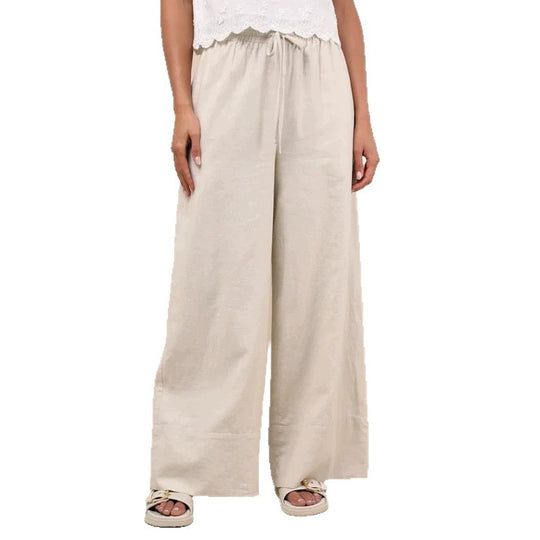 Damen Luftige und bequeme Leinenhose Nord Taschen