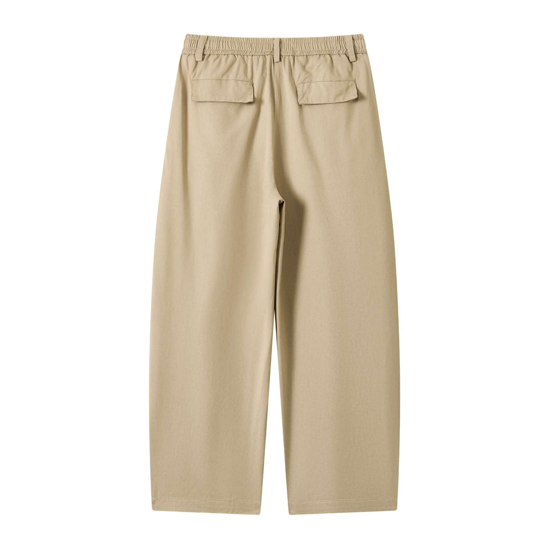 Damen weite Culotte-Hose mit elastischem Bund und Tunnelzug Nord Taschen