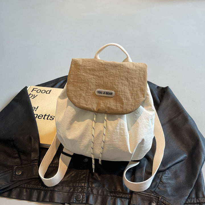 Damen Mini-Rucksack mit praktischem Kordelzug und weichem Baumwollmaterial Nord Taschen
