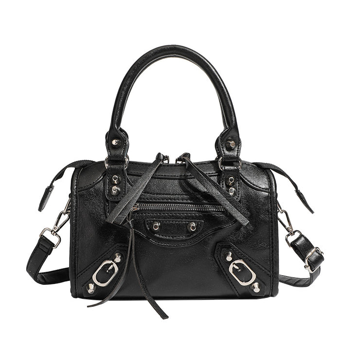 Damen Mini-Handtasche mit dekorativen Metallakzenten und abnehmbarem Schulterriemen Nord Taschen