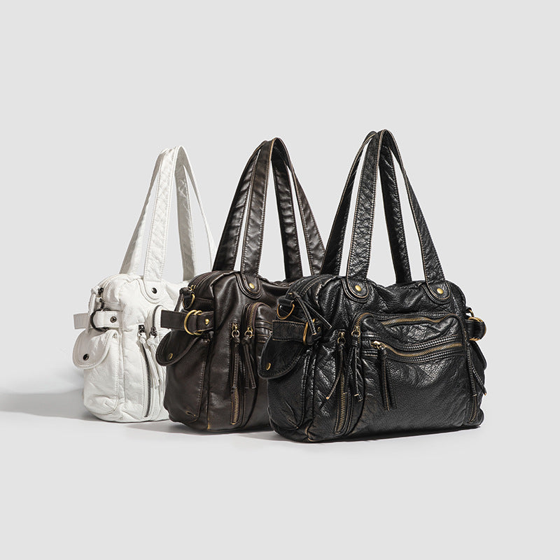 Damen Hobo-Tasche mit mehreren Fächern und verstellbarem Schulterriemen Nord Taschen
