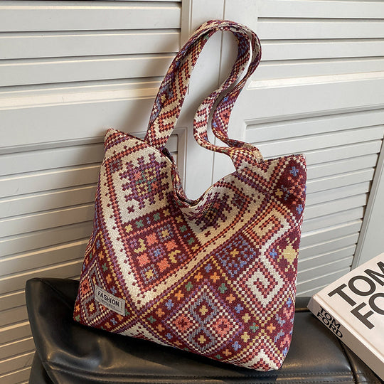 Damen Hobo-Tasche mit hochwertigem gewebtem Design Nord Taschen