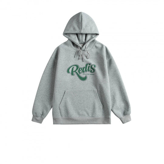 Unisex Oversize-Kapuzenpullover mit Kängurutasche, Logoprint und breitem Rippbund Nord Taschen