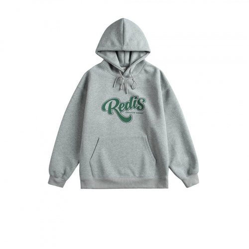 Unisex Oversize-Kapuzenpullover mit Kängurutasche, Logoprint und breitem Rippbund Nord Taschen
