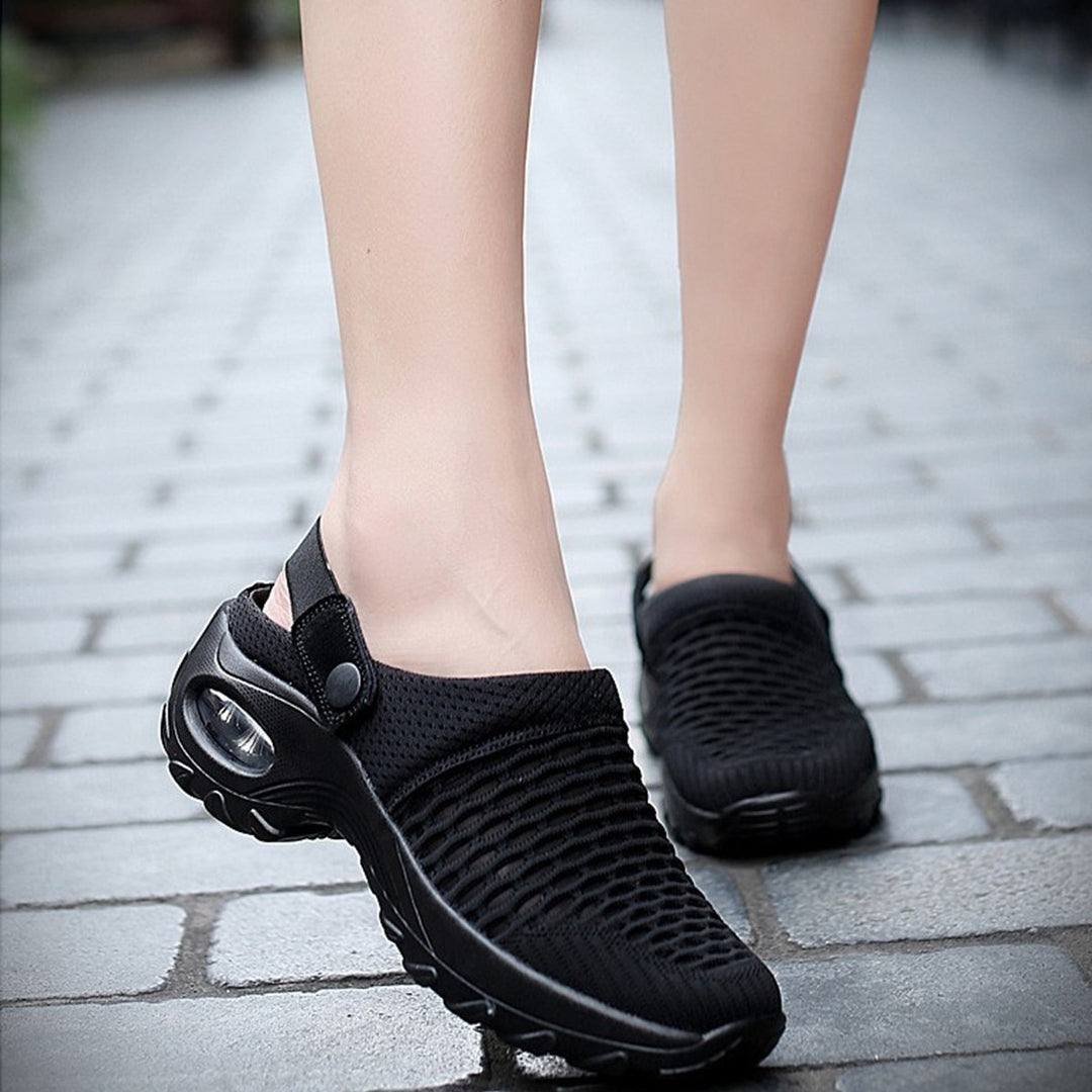 Damen  atmungsaktive Mesh-Clogs mit luftgepolsterter Dämpfungssohle und verstellbarem Fersenriemen Nord Taschen