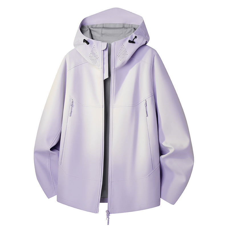 Damen Wasserdichte Softshell-Outdoorjacke mit minimalistischer Silhouette und Belüftungsperforation am Kragen Nord Taschen