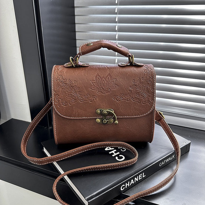 Damen elegante Umhängetasche mit kunstvollem Prägungsdesign Nord Taschen